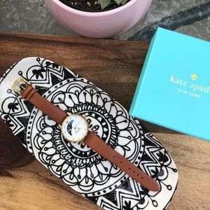 Kate Spade Luggage Moon Phase Metro Watch